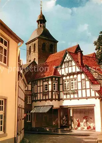 AK / Ansichtskarte Tecklenburg Gasse Altstadt Kirchturm Kat. Tecklenburg