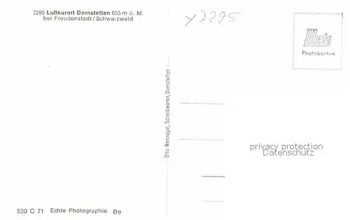 AK / Ansichtskarte Dornstetten Wuerttemberg Panorama Kat. Dornstetten