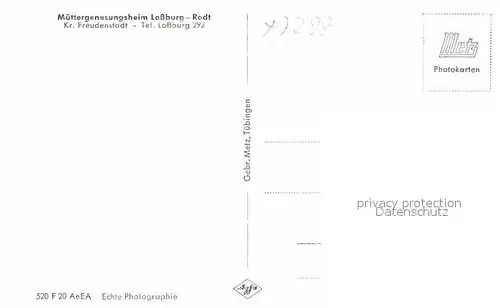 AK / Ansichtskarte Lossburg Muettergenesungsheim Kat. Lossburg