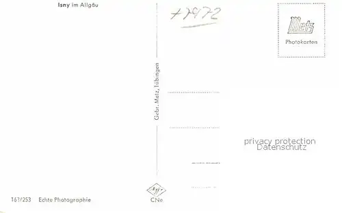 AK / Ansichtskarte Isny Allgaeu Panorama Kat. Isny im Allgaeu