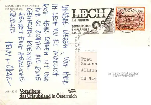 AK / Ansichtskarte Lech Vorarlberg mit Omesberg und Hasenfluh Kat. Lech