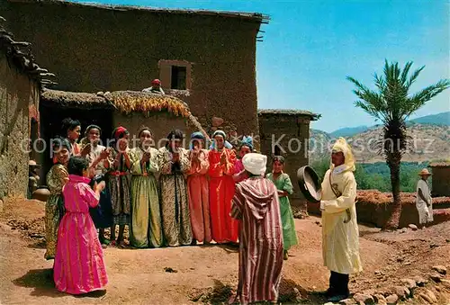 AK / Ansichtskarte Maroc Marokko Vallee de l Ourika Jour de fete dans un village berbere Kat. Marokko