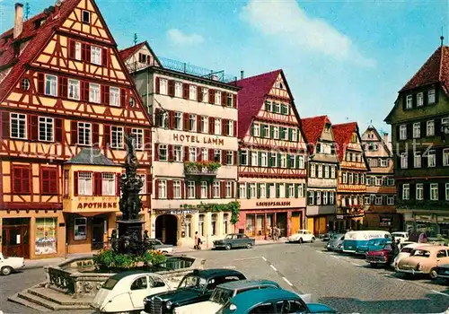 AK / Ansichtskarte Tuebingen Marktplatz Universitaetsstadt Fachwerk Kat. Tuebingen