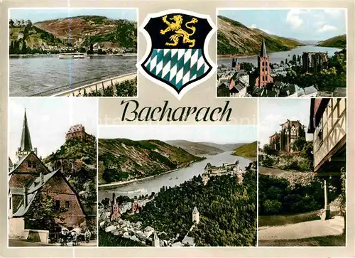 AK / Ansichtskarte Bacharach Rhein Rheinpartie Kirchen  Kat. Bacharach