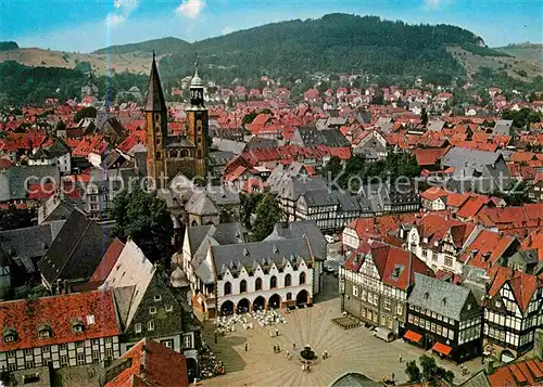 AK / Ansichtskarte Goslar Fliegeraufnahme mit Kirche  Kat. Goslar