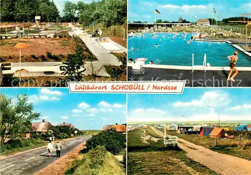 AK / Ansichtskarte Schobuell Husum Freibad Camping Minigolf Kat. Schobuell