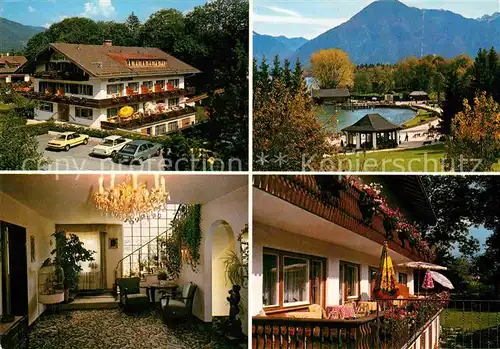 AK / Ansichtskarte Bad Wiessee Tegernsee Hotel garni Quellenhof Alpenblick