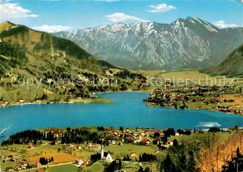 AK / Ansichtskarte Bad Wiessee Tegernsee Rottach Egern mit Bodenschneid Alpenpanorama