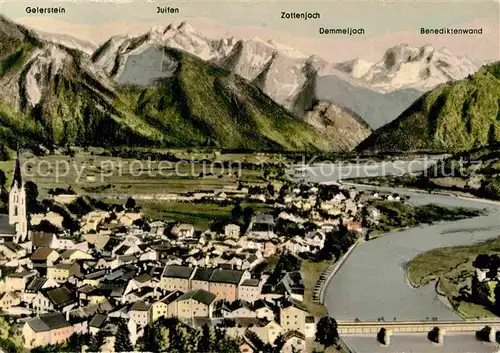 AK / Ansichtskarte Bad Toelz Panorama Blick auf Isar die die Tiroler Berge Alpenpanorama Kat. Bad Toelz