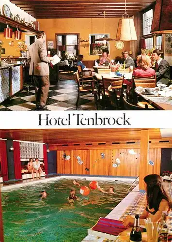 AK / Ansichtskarte Pfeifenofen Stadtlohn Hotel Tenbrock Restaurant Hallenbad