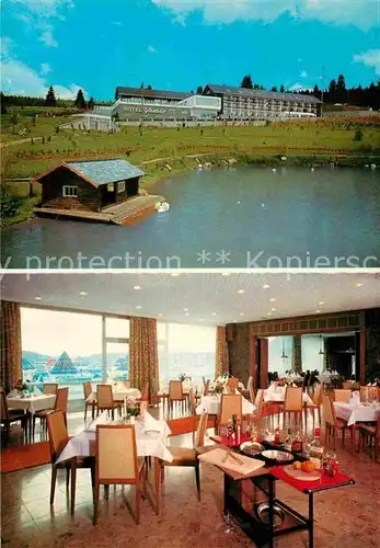 AK / Ansichtskarte Hinterhaeuser Parkhotel Gloecklehof Restaurant Schwanenteich Kat. Schluchsee