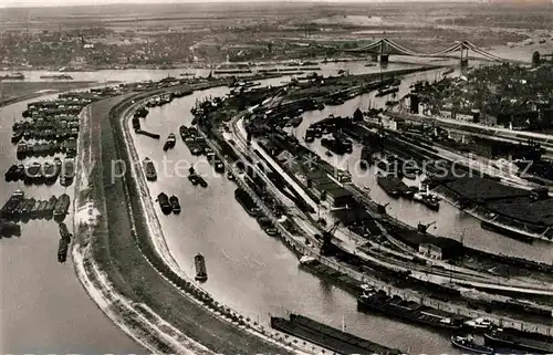 AK / Ansichtskarte Duisburg Ruhr Fliegeraufnahme Hafen Kat. Duisburg