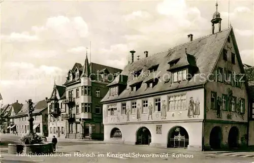 AK / Ansichtskarte Haslach Freiburg Breisgau im Kinzigtal Rathaus Kat. Freiburg im Breisgau