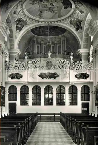 AK / Ansichtskarte Bad Saulgau Chor und Empore der Klosterkirche Kat. Bad Saulgau