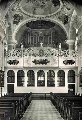 AK / Ansichtskarte Saulgau Bad Chor und Empore der Klosterkirche Kat. Bad Saulgau