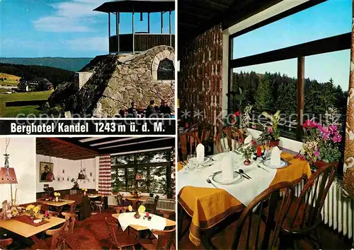 AK / Ansichtskarte St Peter Schwarzwald Berghotel Kandel Restaurant Aussichtsplattform Fernsicht Kat. St. Peter