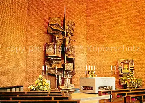 AK / Ansichtskarte Schoenstatt Au Borken Kirche Mariae Verkuendigung Innenansicht