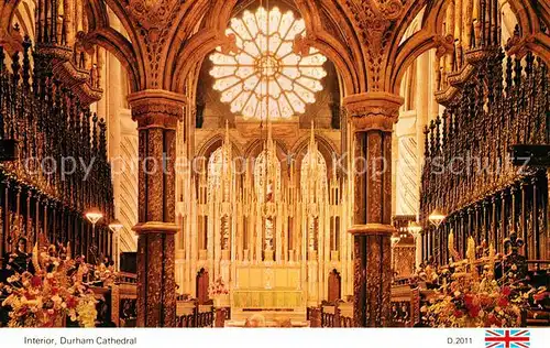 AK / Ansichtskarte Durham UK Cathedral innen