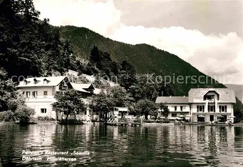 AK / Ansichtskarte Doebriach Millstaettersee Restaurant Seevilla