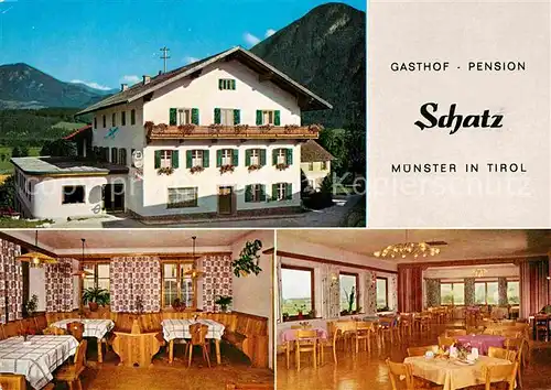 AK / Ansichtskarte Muenster Tirol Gasthof Pension Schatz Kat. Muenster