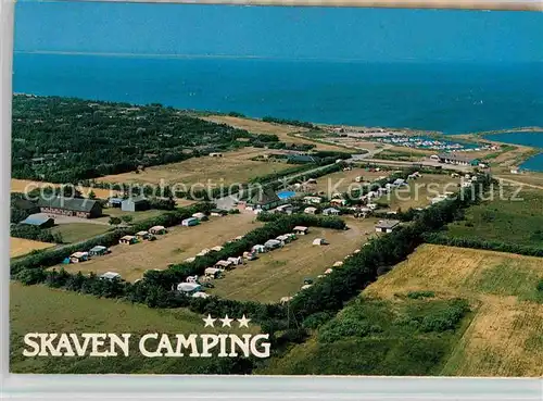 AK / Ansichtskarte Tarm Camping Skaven Luftaufnahme Doppelkarte