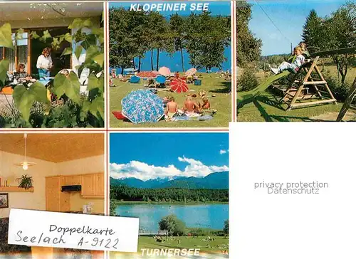 AK / Ansichtskarte Seelach Klopeinersee Ferienwohnungen Hubertushof  Turnersee Doppelkarte Kat. St. Kanzian am Klopeiner See