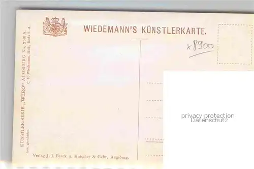 AK / Ansichtskarte Verlag Wiedemann WIRO Nr. 2146 A Augsburg Partie beim Unteren Graben  Kat. Verlage