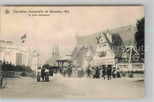 AK / Ansichtskarte Exposition Universelle Bruxelles 1910 Le Vieux Duesseldorf Casino Bar  Kat. Expositions