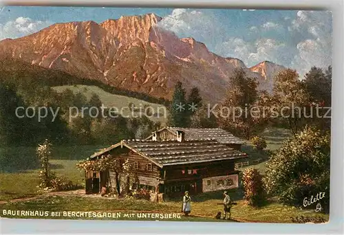 AK / Ansichtskarte Verlag Tucks Oilette Nr. 624 B Bauernhaus Berchtesgaden Untersberg  Kat. Verlage