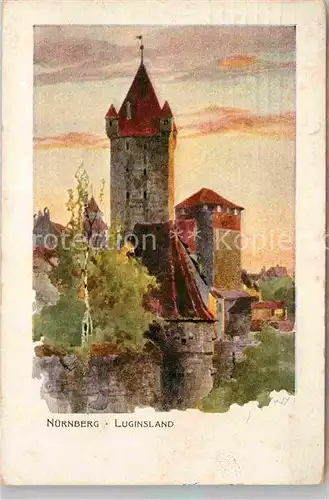 AK / Ansichtskarte Ausstellung Bayr Landes Nuernberg 1906 Nuernberg Luginsland Kat. Expositions