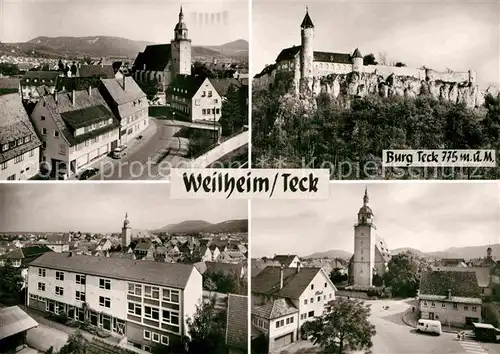 AK / Ansichtskarte Weilheim Teck Burg Kirche Teilansicht  Kat. Weilheim an der Teck