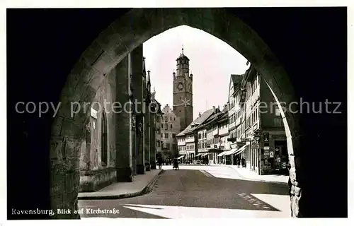 AK / Ansichtskarte Ravensburg Wuerttemberg Kirchstrasse Kat. Ravensburg