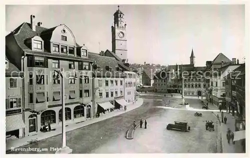 AK / Ansichtskarte Ravensburg Wuerttemberg Am Platz Kat. Ravensburg