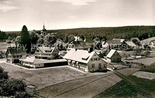 AK / Ansichtskarte Schoemberg Freudenstadt Gasthof Sonne Ortsansicht Kat. Seewald