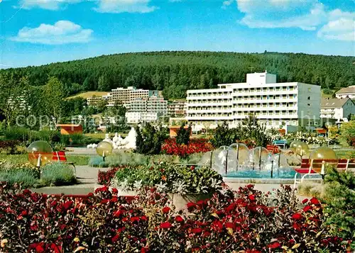 AK / Ansichtskarte Bad Soden Salmuenster Kurpark Wasserspiele Sanatorium Kat. Bad Soden Salmuenster