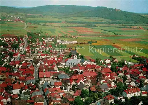 AK / Ansichtskarte Staffelstein Fliegeraufnahme mit Schloss Banz Kat. Bad Staffelstein