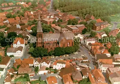 AK / Ansichtskarte Meldorf Fliegeraufnahme mit Kirche Kat. Meldorf