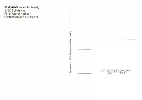 AK / Ansichtskarte Schleswig Holstein St Petri Dom zu Schleswig Fliegeraufnahme Kat. Schleswig