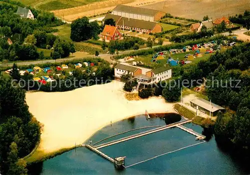 AK / Ansichtskarte Warstade Heidestrand Ohls Gasthof Fliegeraufnahme Kat. Hemmoor