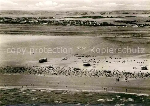 AK / Ansichtskarte St Peter Ording Fliegeraufnahme Kat. Sankt Peter Ording