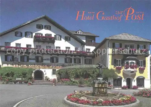 AK / Ansichtskarte St Gilgen Starnberg Hotel Gasthof zur Post Kat. Gilching