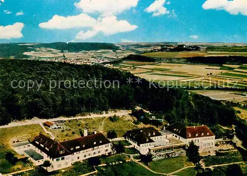 AK / Ansichtskarte Bad Mergentheim Kurhotel am Hexenkreuz Cafe auf der Hoehe Fliegeraufnahme Kat. Bad Mergentheim