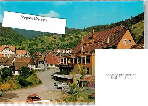 AK / Ansichtskarte Gausbach Gasthaus Pension Waldhorn Doppelkarte Kat. Forbach