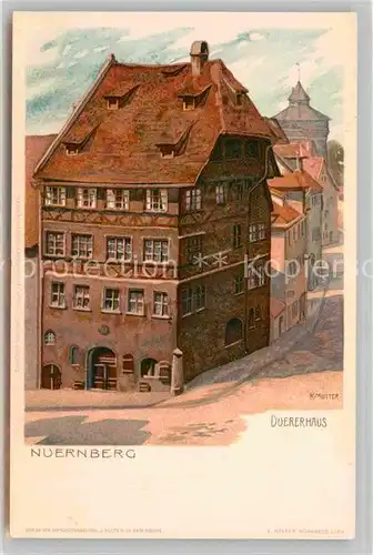 AK / Ansichtskarte Mutter K. Nuernberg Duererhaus  Kat. Kuenstlerlitho