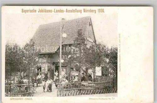 AK / Ansichtskarte Ausstellung Bayr Landes Nuernberg 1906 Spessart Haus  Kat. Expositions