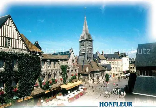 AK / Ansichtskarte Honfleur Place de Ste Catherine Hostellerie Lechat Kat. Honfleur