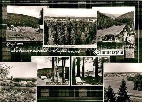 AK / Ansichtskarte Simmersfeld Rehmuehle Aichelberger Saegmuehle Panorama  Kat. Simmersfeld