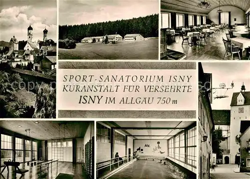 AK / Ansichtskarte Isny Allgaeu Sport Sanatorium Kuranstalt fuer Versehrte Kat. Isny im Allgaeu