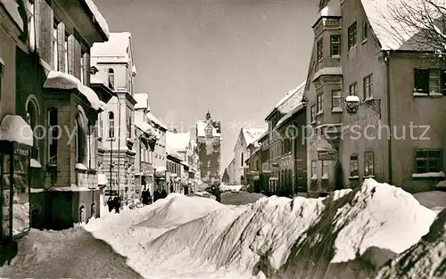 AK / Ansichtskarte Isny Allgaeu Wassertorstrasse Winter Kat. Isny im Allgaeu