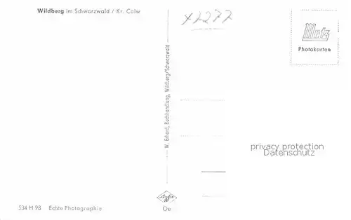 AK / Ansichtskarte Wildberg Schwarzwald Panorama Kat. Wildberg